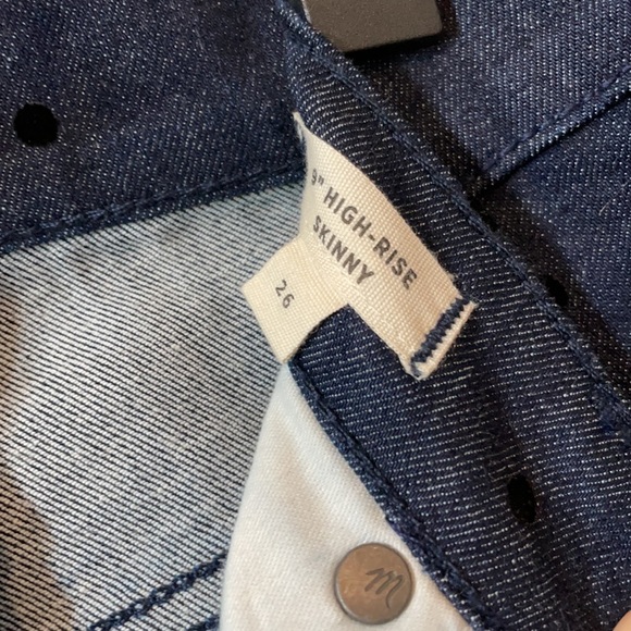 Madewell Polka Dot High Rise Skinny - Picture 4 of 5
